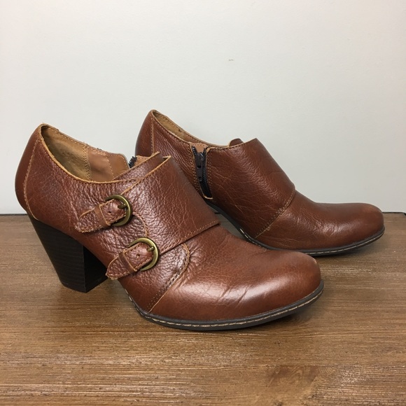 Born Shoes - boc Born Concept Brown Leather Comet Booties 9.5